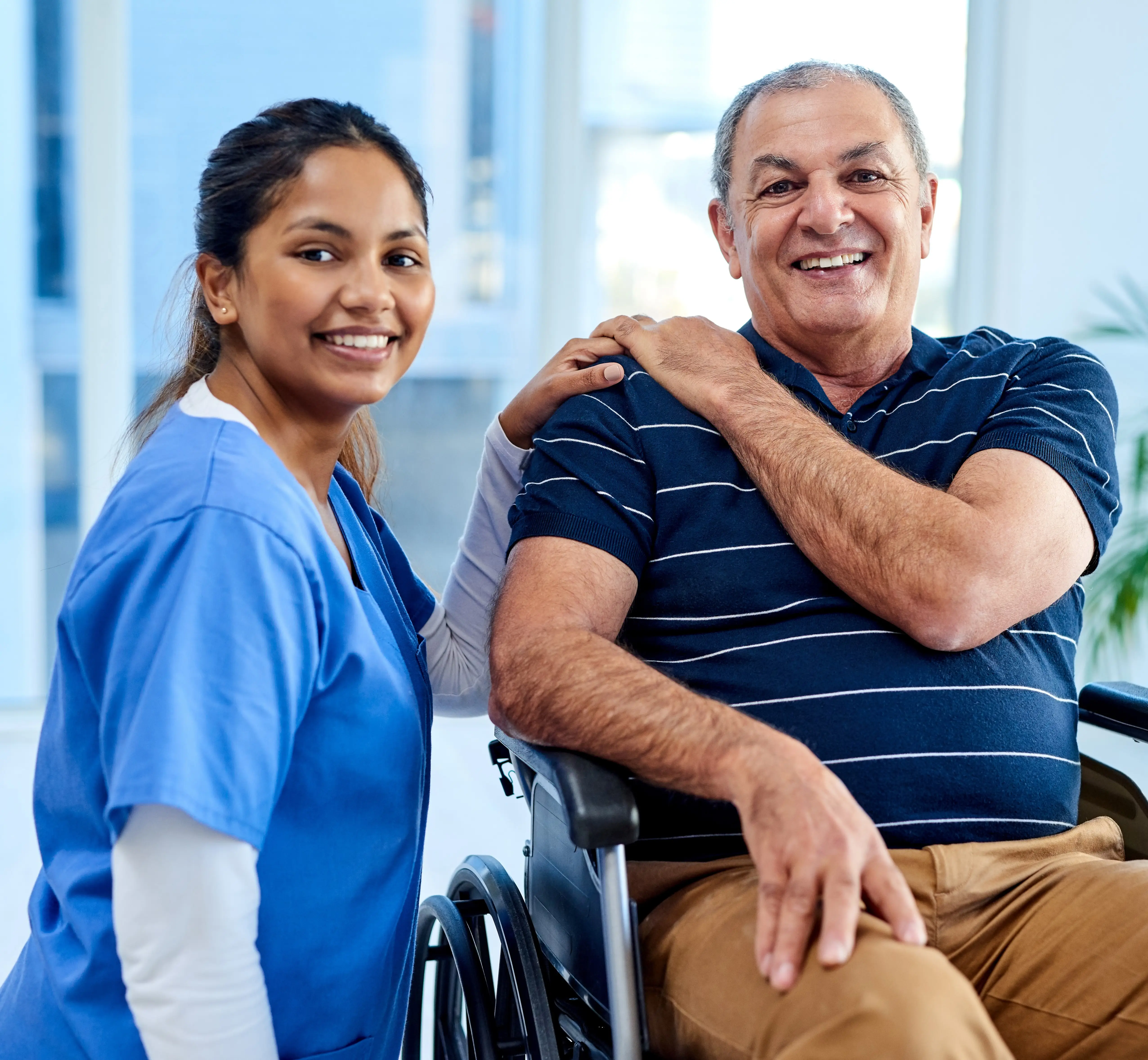 enfermera y paciente