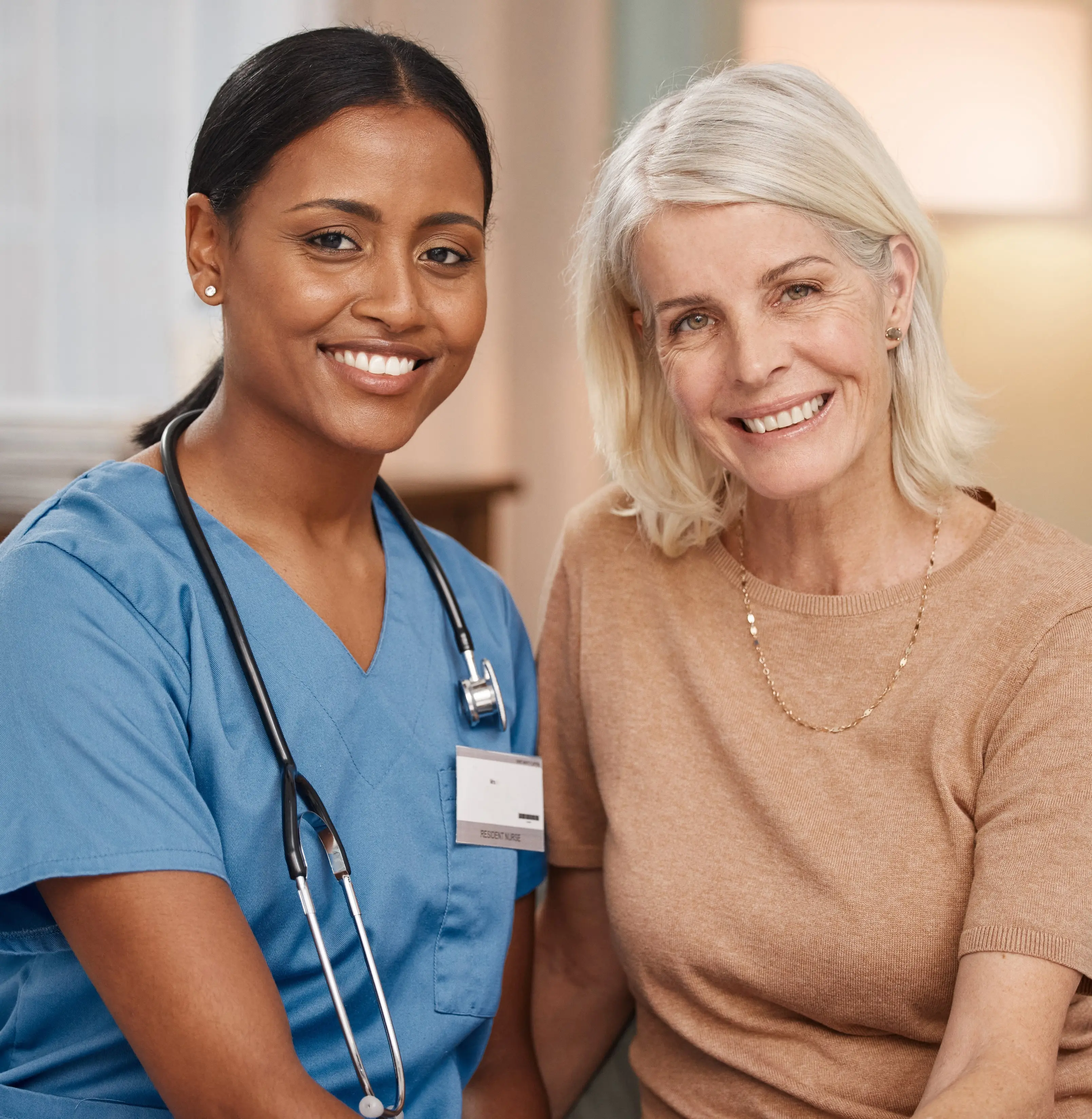 enfermera y paciente